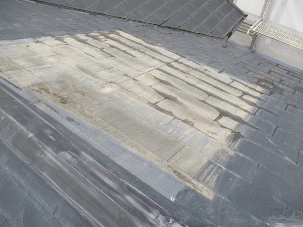 温水器撤去後の屋根の状態
