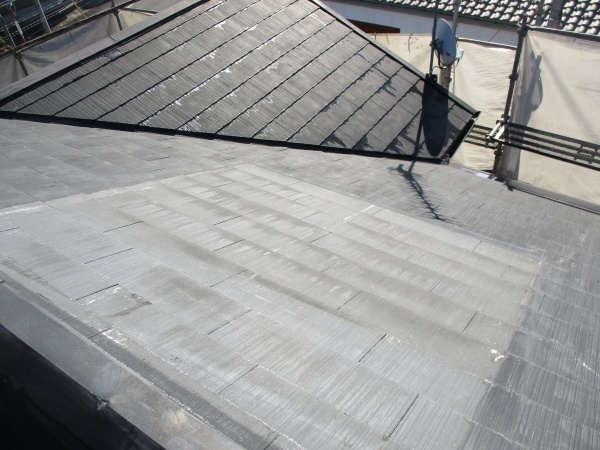 高圧洗浄終了後の屋根の状態