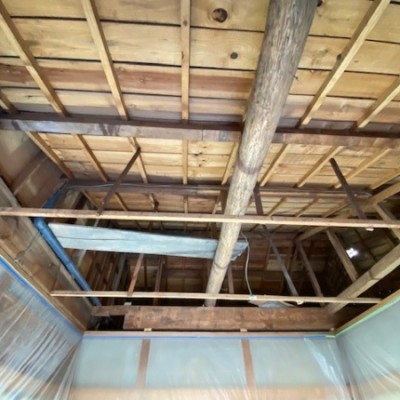 宇都宮市　内装ﾘﾌｫｰﾑ工事　：和室天井張替え　ラミネート天井板（ラミ天）