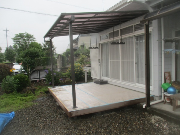 宇都宮市 ウッドデッキ施工後