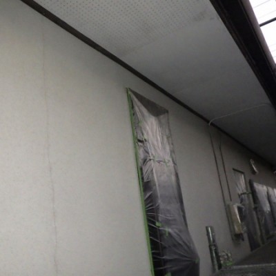 宇都宮市　外壁塗装・内塀塗装工事　二日目　養生