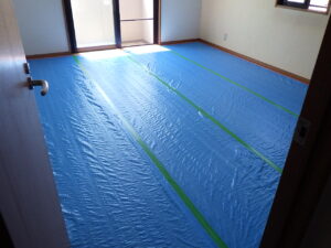 群馬県太田市 内装リフォーム 養生 床の保護