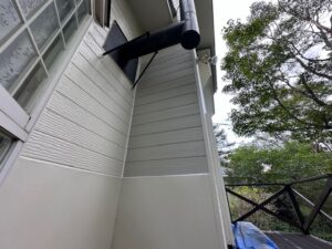 施工後の外壁面(ビフォーアフター比較)