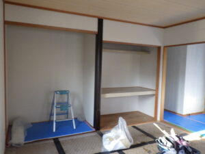 クロス張替え後の和室の様子