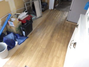 フローリング貼り施工後の写真