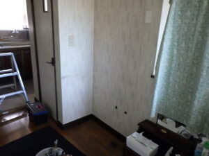 洗面化粧台の解体完了