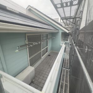 外壁の洗浄完了