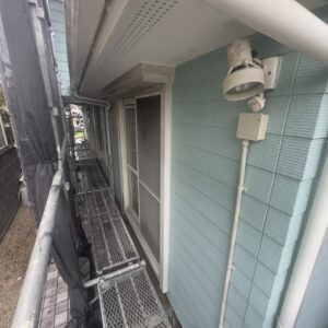 外壁の洗浄が完了