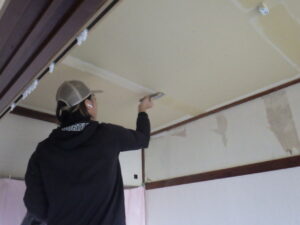 パテ2回目を行っている様子