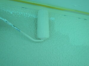 取合い部分ローラーを使用している様子。