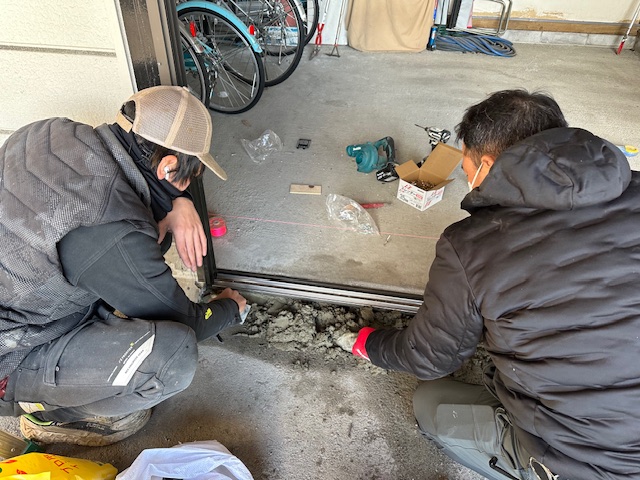 ④ モルタル座づくり・下地調整