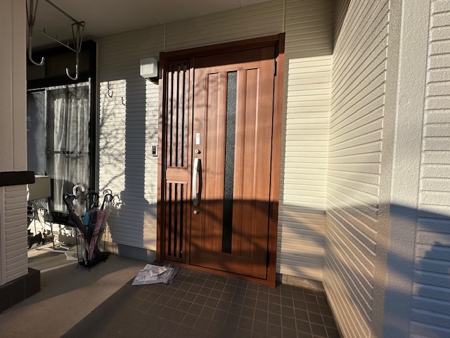 施工後（断熱効果のあるドアを付けて暖かく）