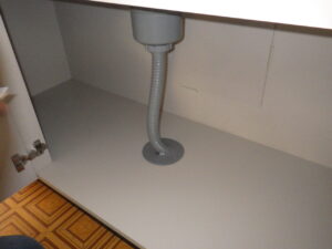 排水ホース接続完了になります。