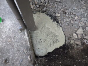 モルタル打設完了になります。