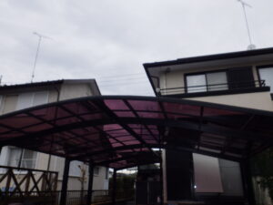 ポリカ平板の交換工事、完工になります。