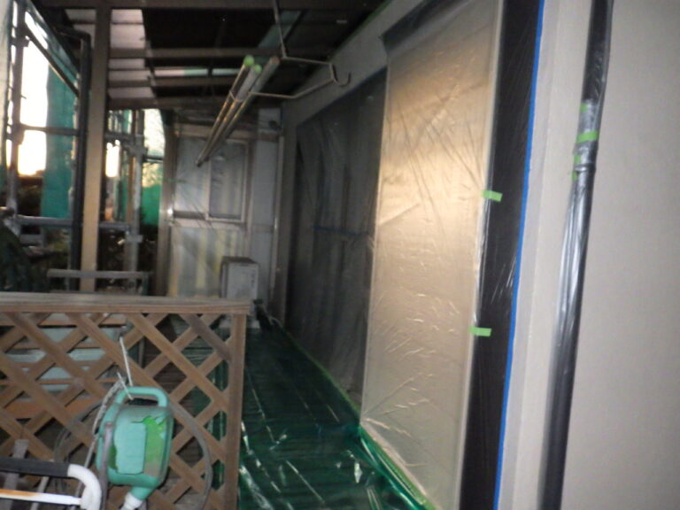 施工写真②（養生）