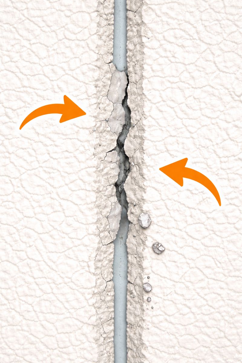 コーキングのはく離（外壁から浮く・剥がれる）