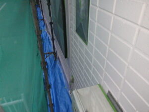 北面　下段土間等の養生完了