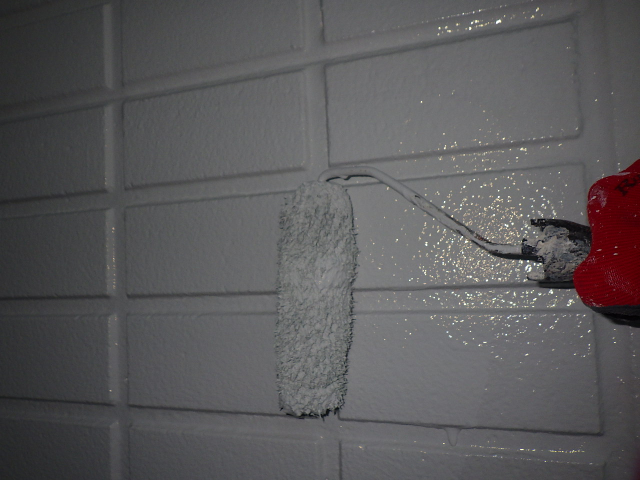 施工中（中塗り・上塗り）