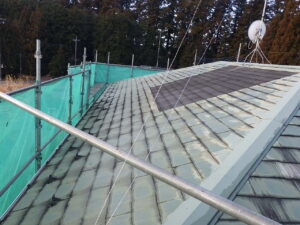 南面屋根洗浄前