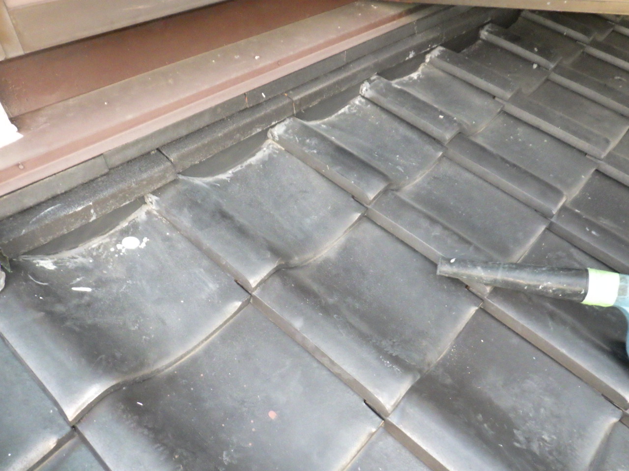 漆喰充填後の仕上がり（東面）