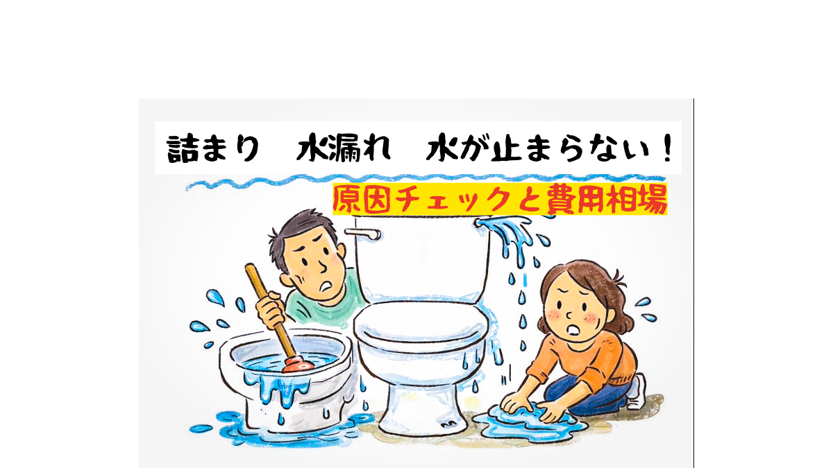 宇都宮のトイレ詰まり・水漏れ対処|原因チェックと費用相場