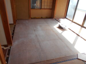 床上げ前になります。