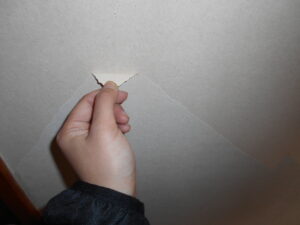 クロス剥しの様子。