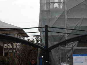 支柱上塗り塗装完了。