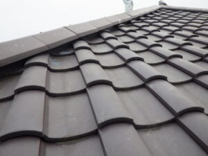 北面漆喰完了。