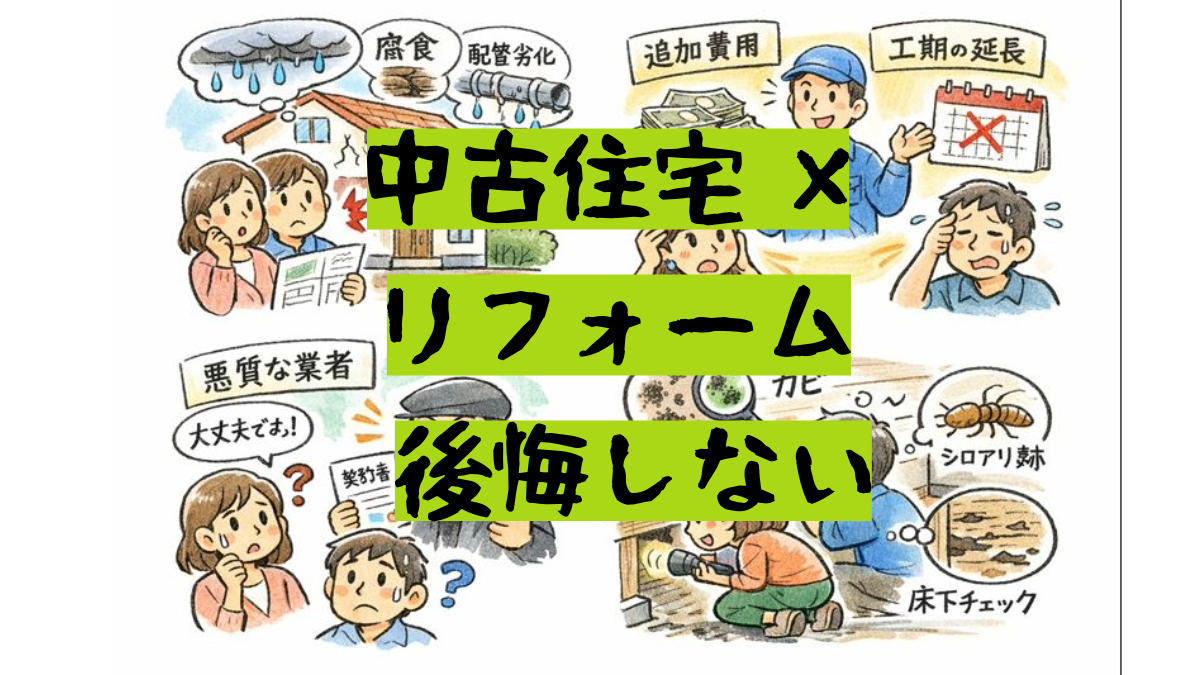 中古住宅購入＋リフォームの失敗事例と回避策｜予算・優先順位の考え方