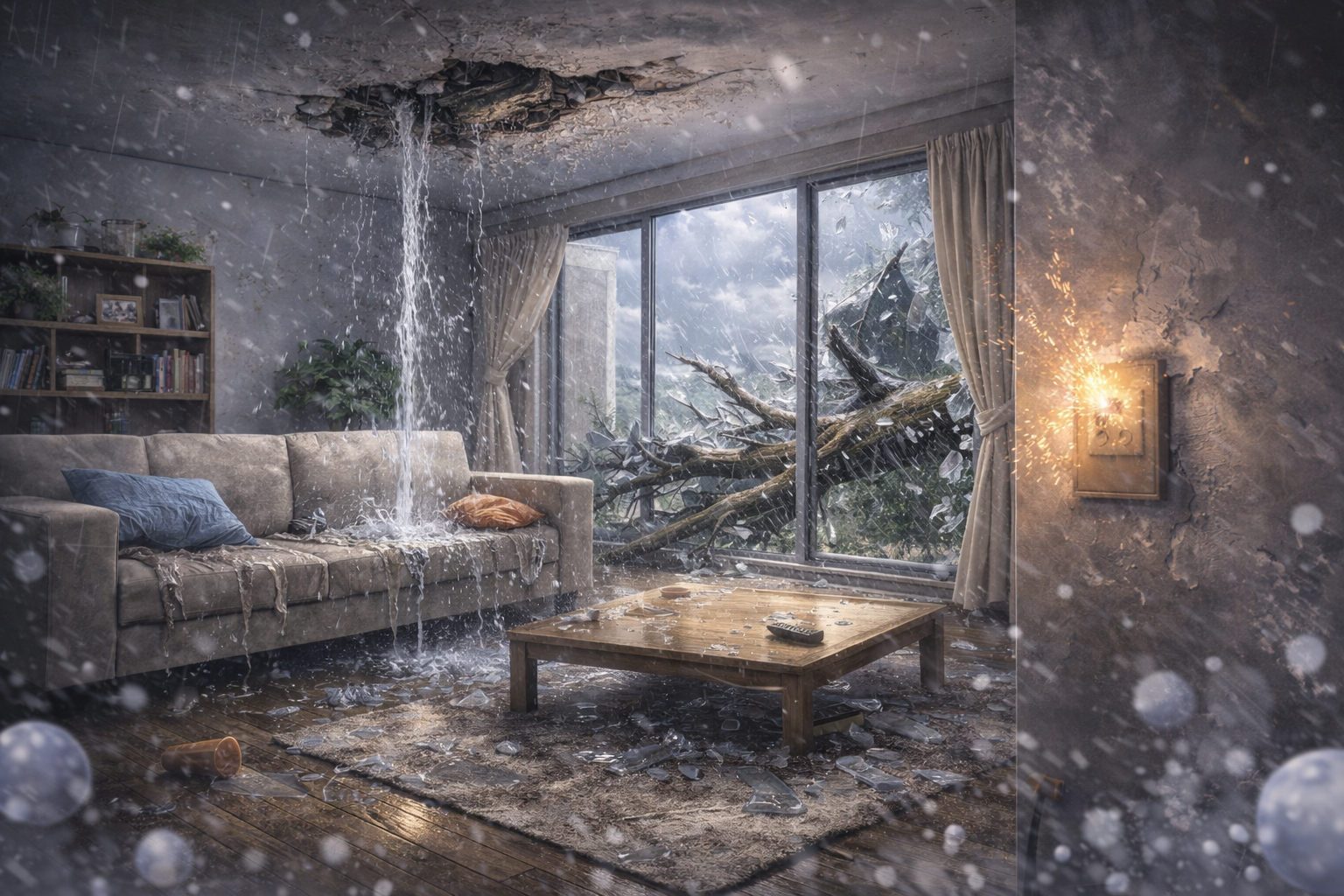 室内の被害(雨漏り・浸水など)