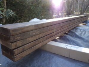 キシラデコール塗装完了になります。