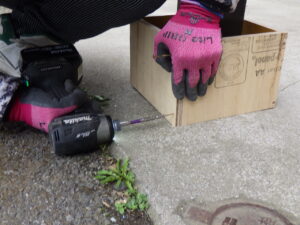 柱を囲ってパネコートでBOXを作っていきます。