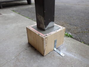 モルタル打設完了になります。