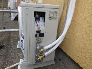 配管・配線の接続完了になります。