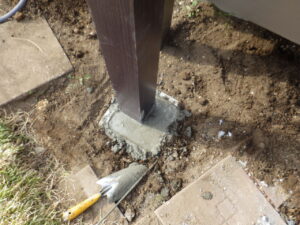 モルタル打設完了になります。