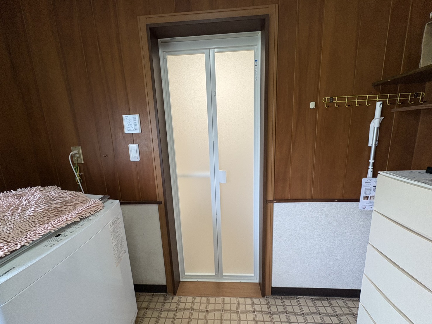 真岡市 浴室リフォーム工事 三方枠設置