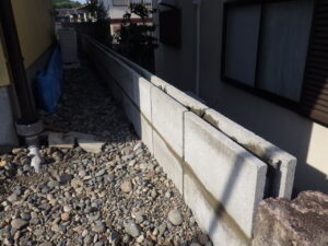 ブロック２段目設置完了になります。