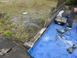 既存のフェンス・ブロックの解体完了になります。