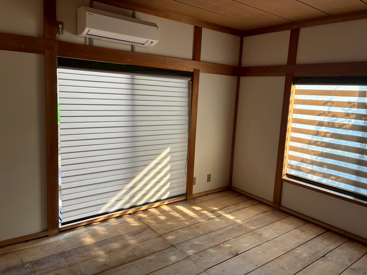 さくら市 内装工事 和室クロス張替え 施工後 デュオレ取付