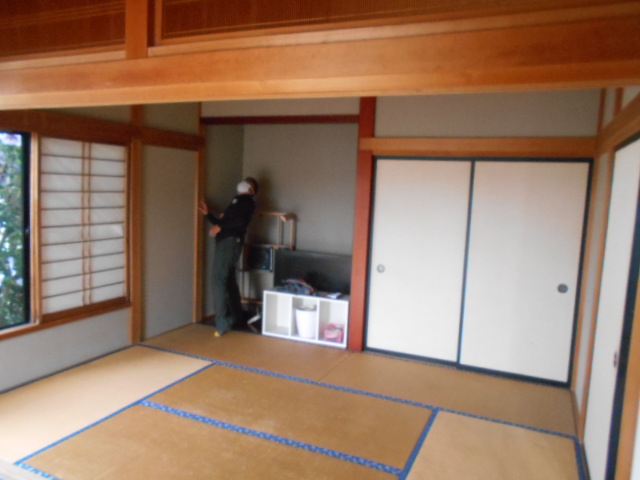さくら市 内装工事 和室クロス張替え 施工前