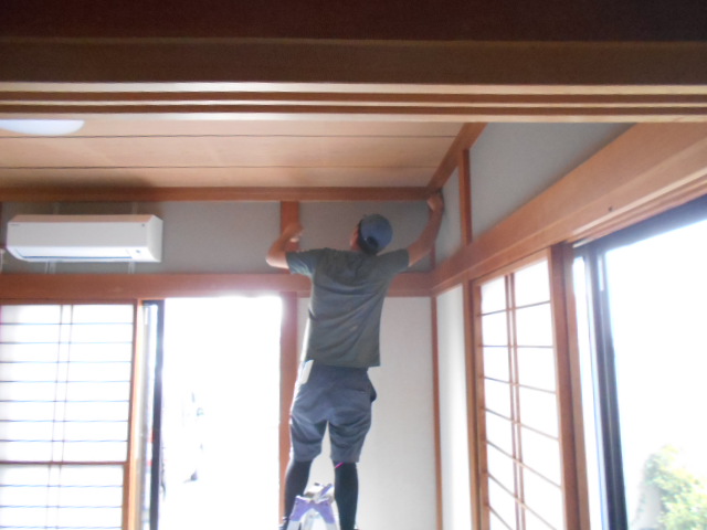 さくら市 和室 既存クロス剥がし