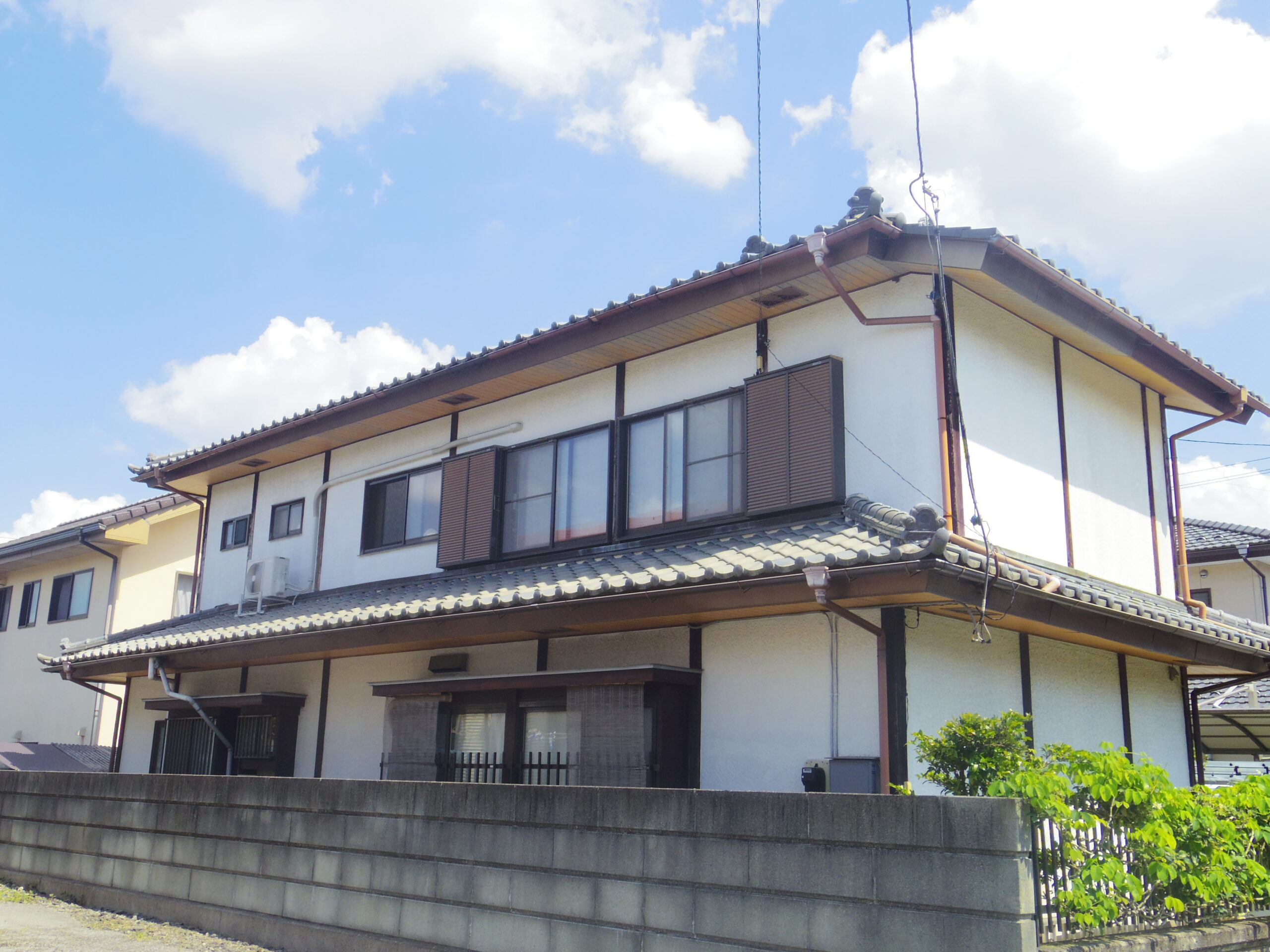 宇都宮市 屋根修繕 外壁塗装 雨樋交換 施工前