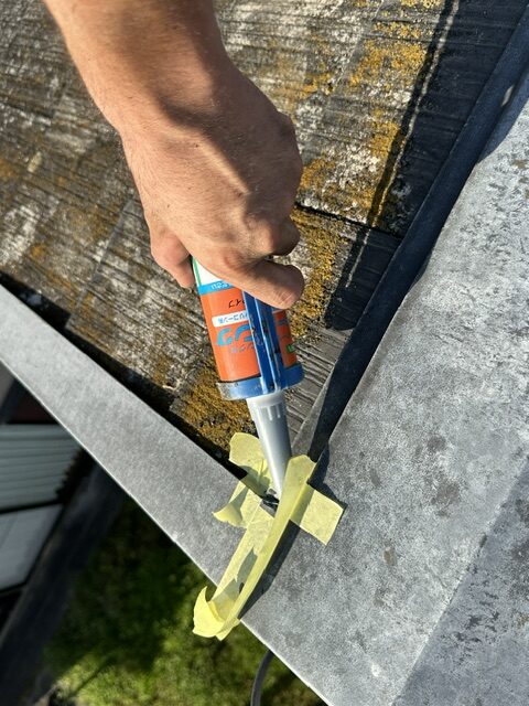 棟板金まわり 防水処理