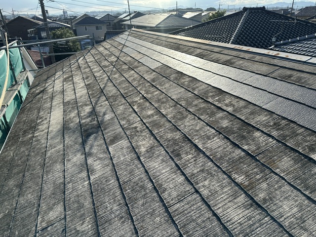 宇都宮市 天窓撤去工事 施工後 スレート屋根復旧