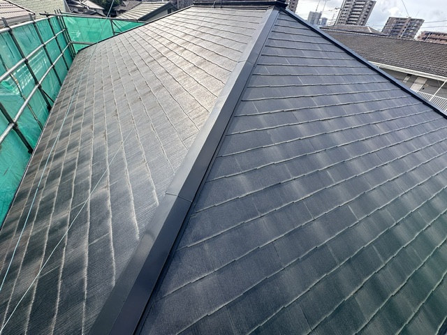 宇都宮市元今泉 コロニアル屋根 雪止め設置前