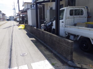 既存のフェンス撤去完了になります。