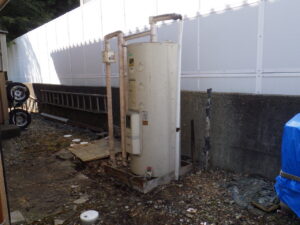 電気温水器建屋の解体作業が完了になります。