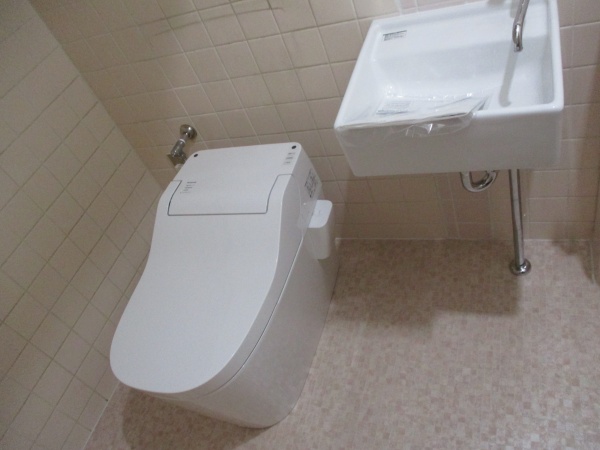 矢板市 トイレリフォーム 手洗い器取付け